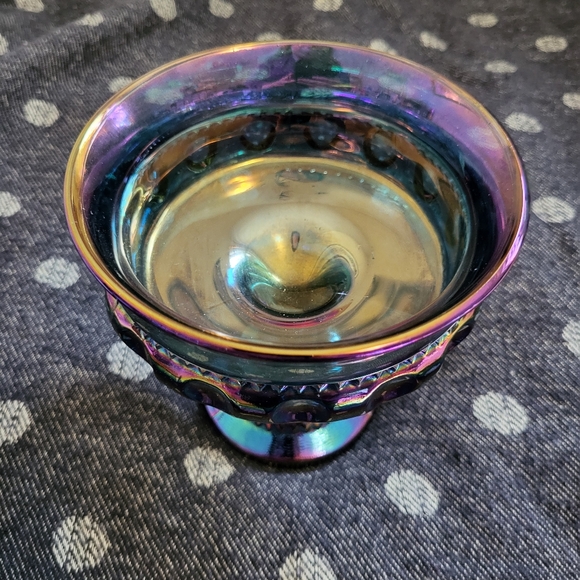 VTG Indiana Glass Kings Crown Thumbprint Dish - Picture 2 of 2